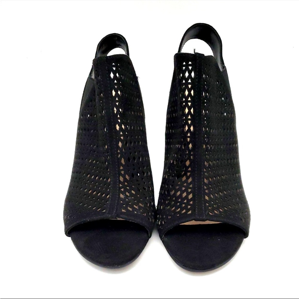 Unisa Black Peep-Toe Slingback Heels size 7 unploxa block heel - Picture 5 of 10